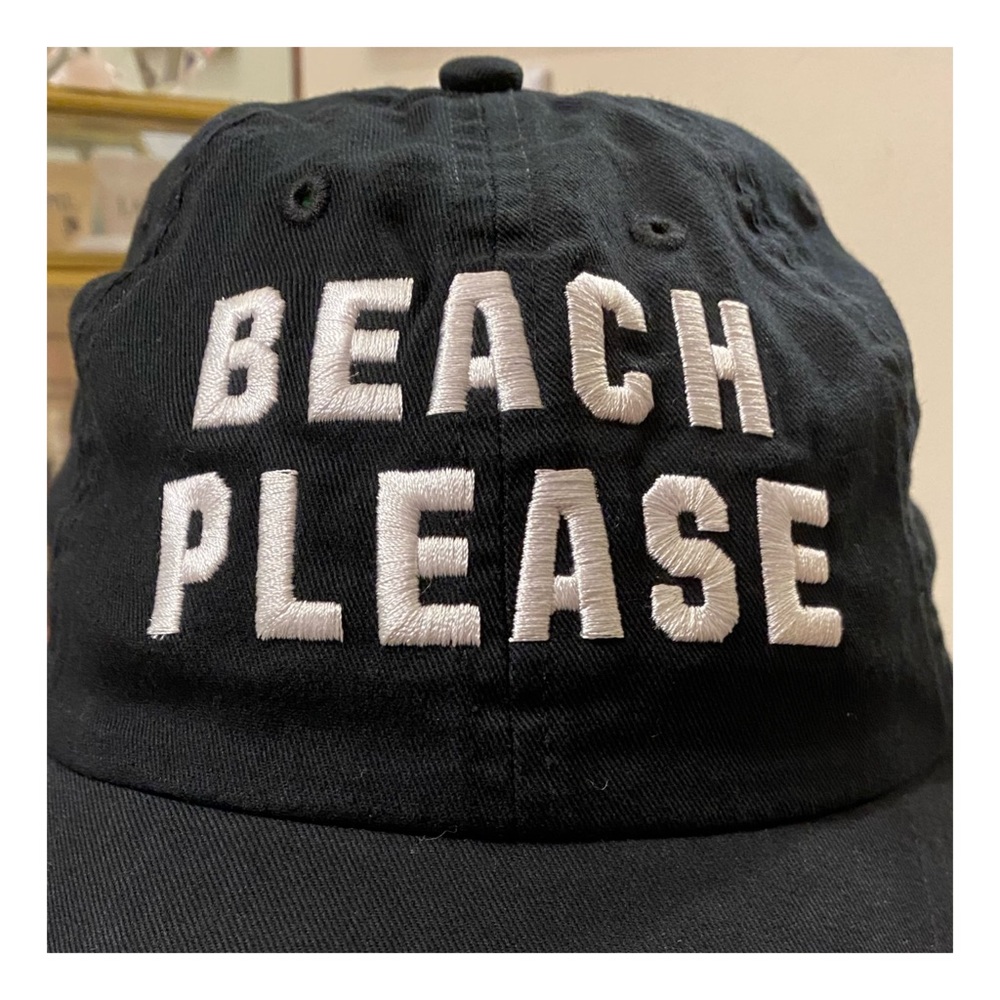 🏝 Beach Please!!! VS Pink Black Baseball Cap